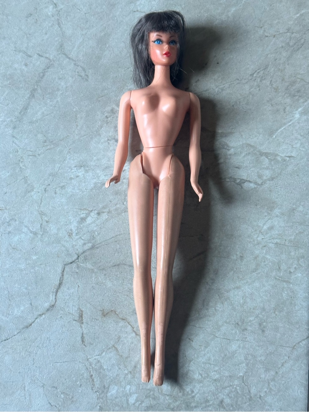 Vintage Brunette Barbie Doll 1966 Mattel Taiwan stamp on back